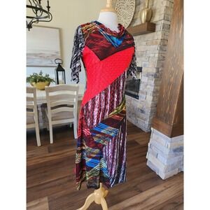 ARTSY LAGENLOOK BOHO STEAMPUNK PATCHWORK CALEAAS‎ MEDIUM